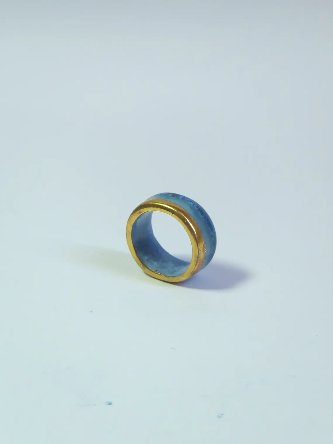 Anillo porcelana espuma azul talla 20 2