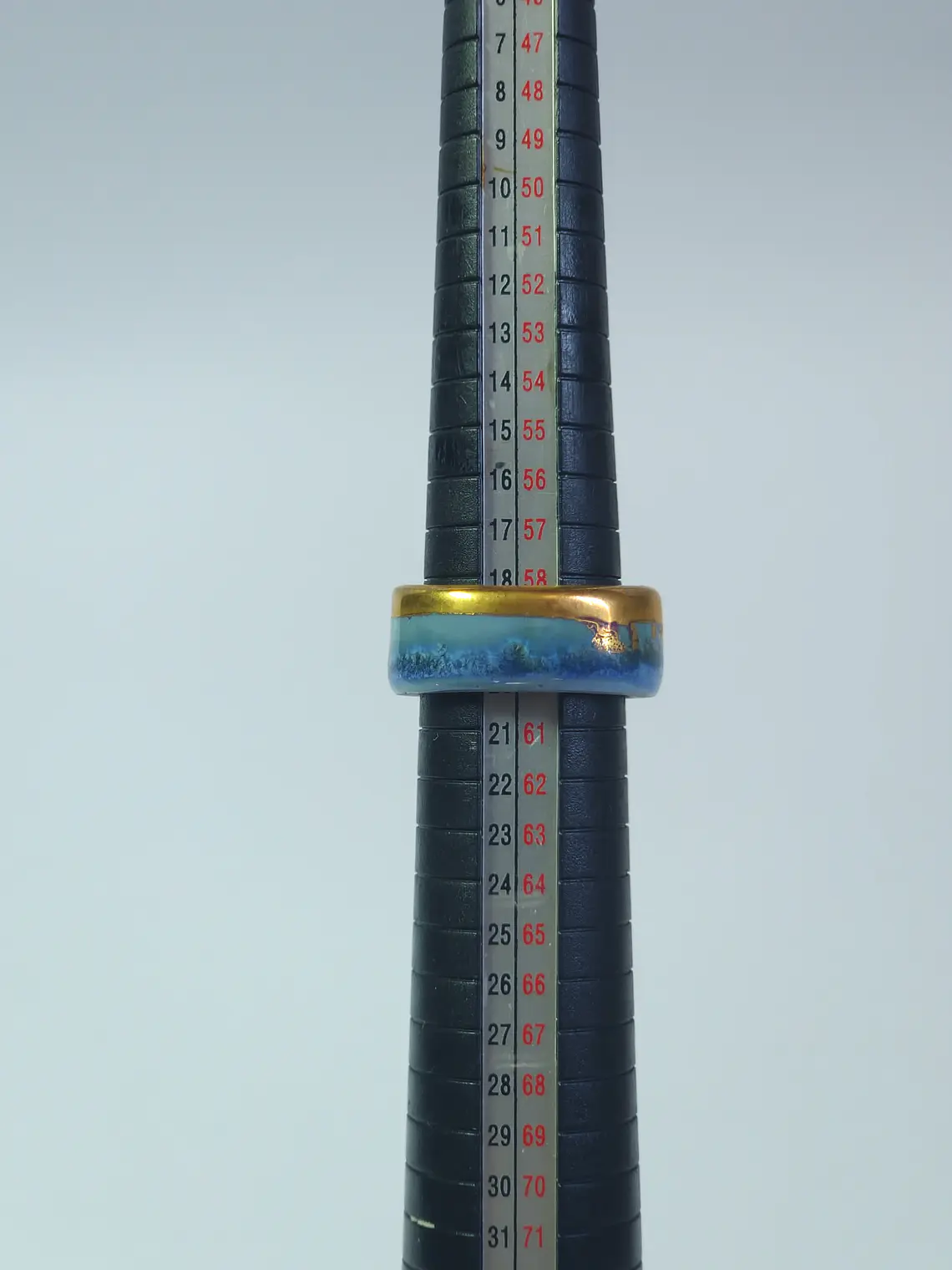 Anillo porcelana espuma azul talla 20 3