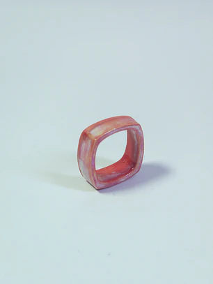 Anillo Candy Rojo  talla 23