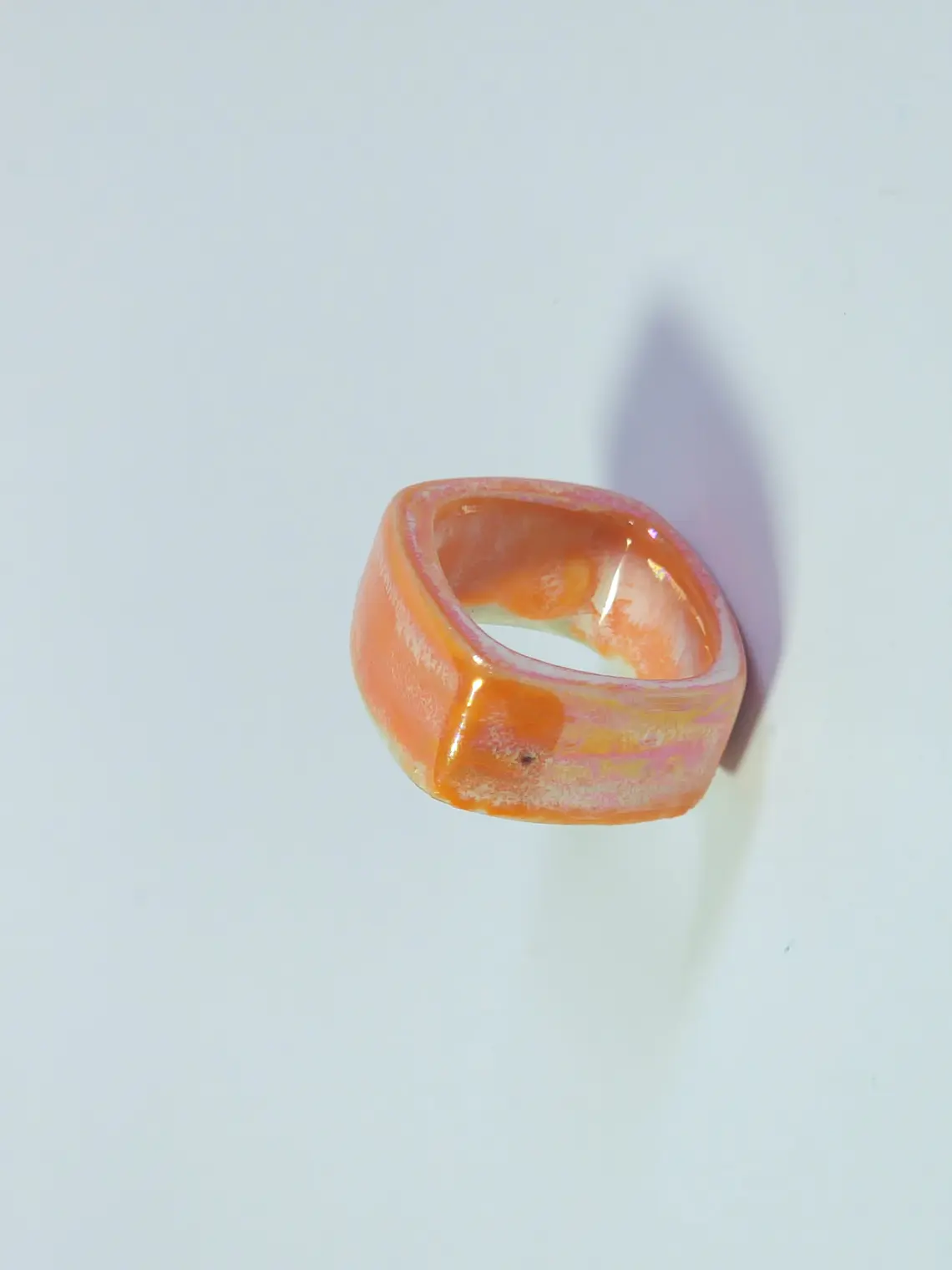 Anillo Candy naranjo talla 19 2