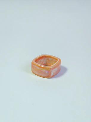 Anillo Candy naranjo talla 20