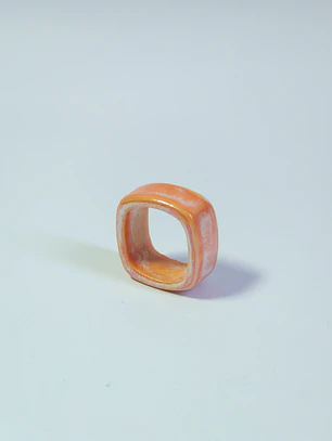 Anillo Candy naranjo talla 20