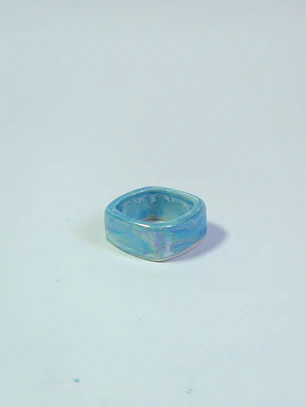 Anillo Candy azul talla 21