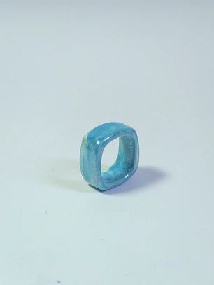 Anillo Candy azul talla 21