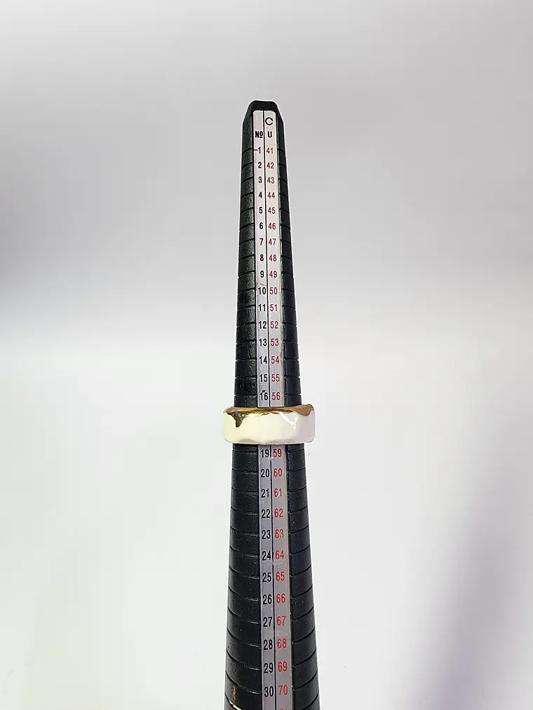 Anillo porcelana tallado talla 18,5 3
