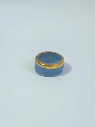 Anillo porcelana azul talla 20,5