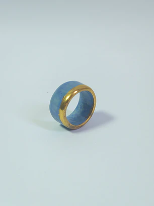 Anillo porcelana azul talla 20,5