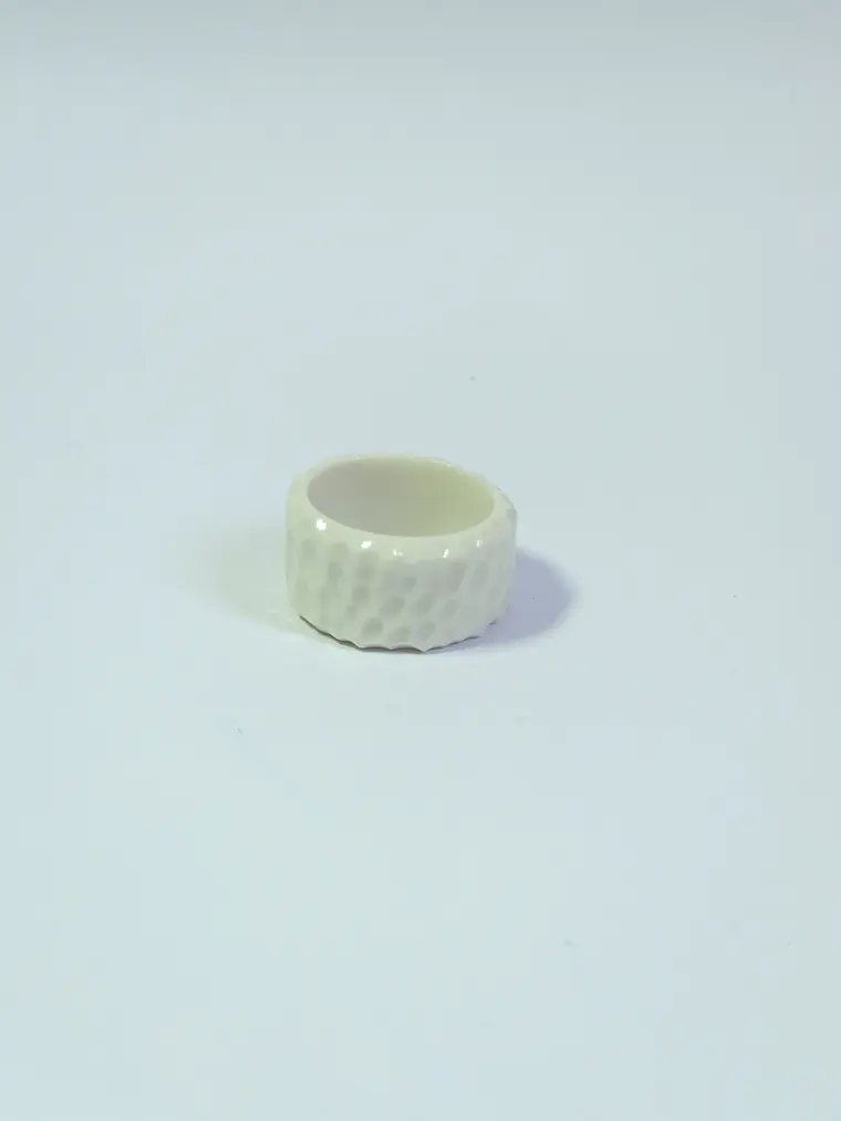 Anillo porcelana tallado talla 19 2