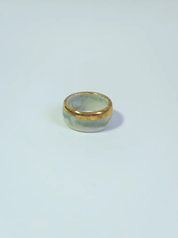 Anillo espuma turquesa talla 19 1