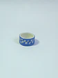Anillo azul tallado talla 19 - Miniatura 1