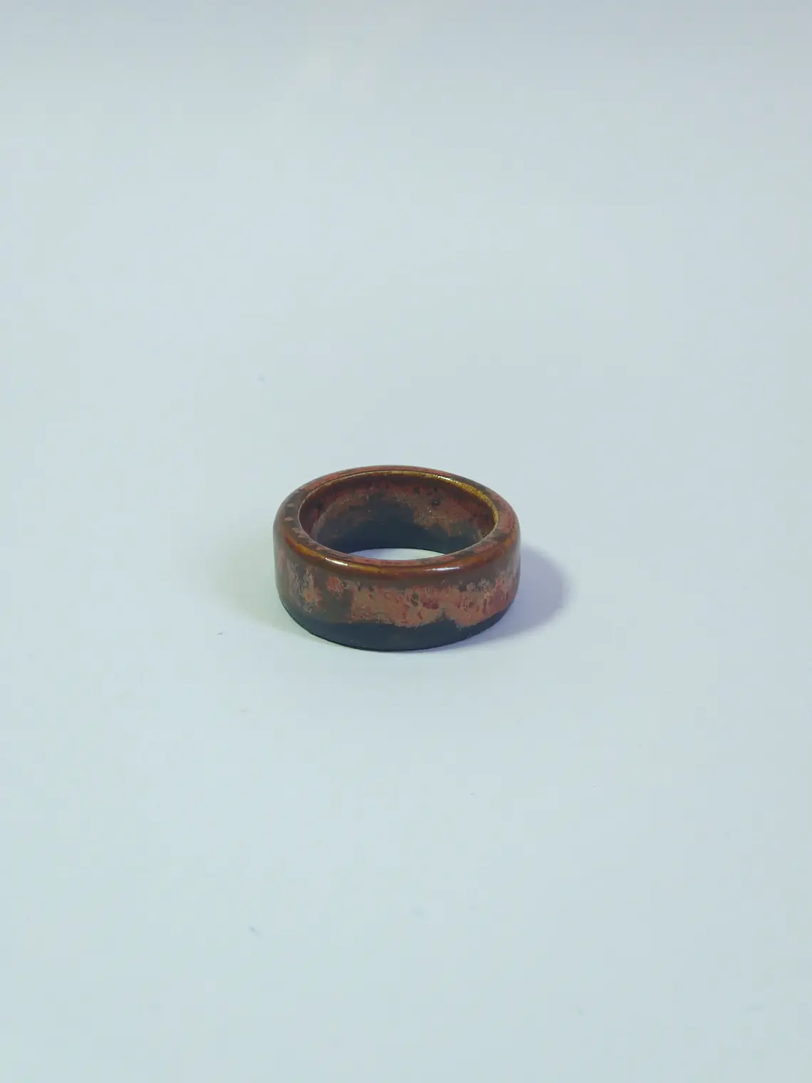 Anillo de porcelana color cobre talla 25 1