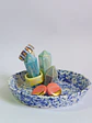 Joyero porcelana cristales azules - Miniatura 2