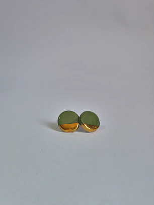 Aros circulares verdes pequeños