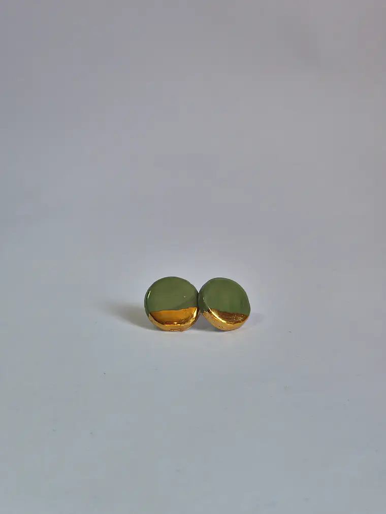 Aros circulares verdes pequeños 2