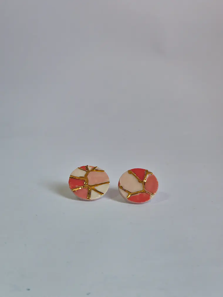 Aros vitral rojo pequeño 3