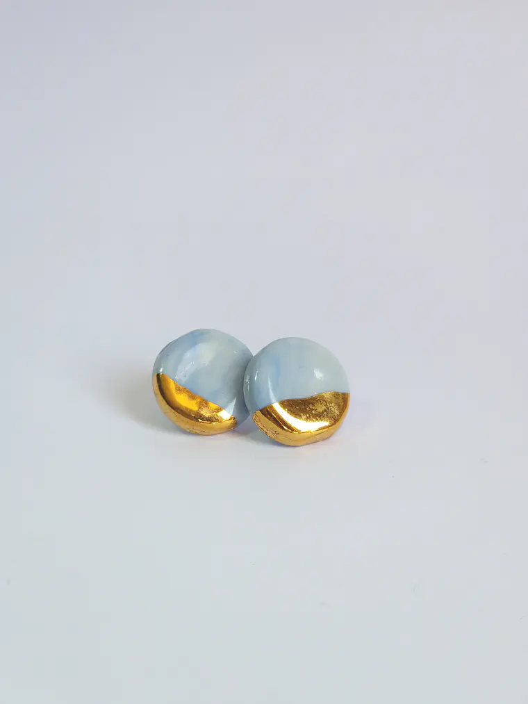 Aros circulares celestes pequeños 3