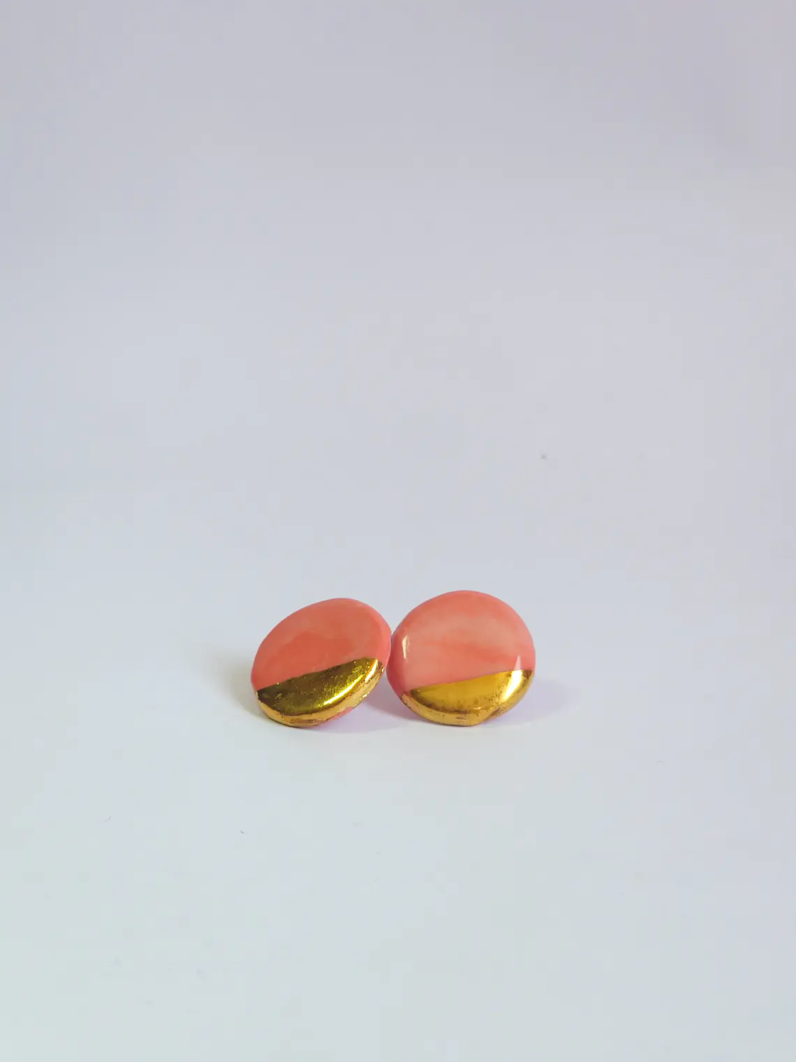 Aros circulares rosa pequeños 2