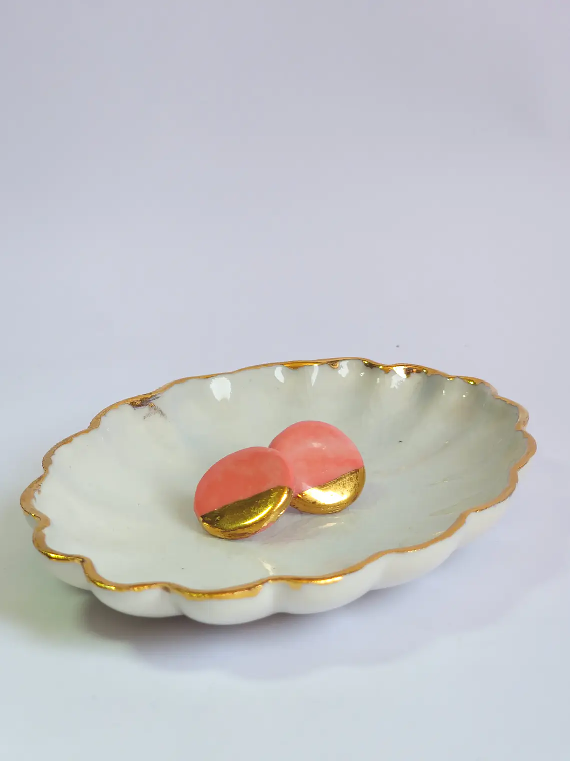 Aros circulares rosa pequeños 3