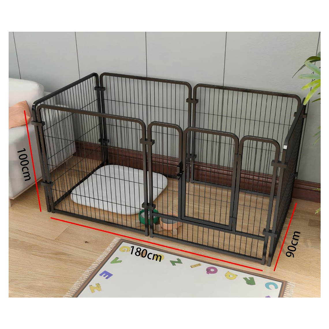 Jaula/Corral Para Mascotas 100*90*180 1