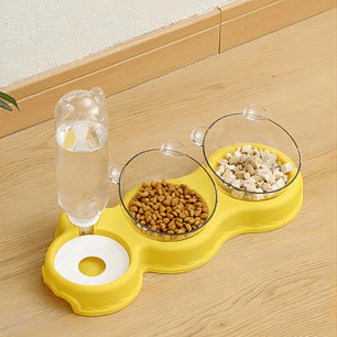 Plato Plastico + Dispensador De Agua