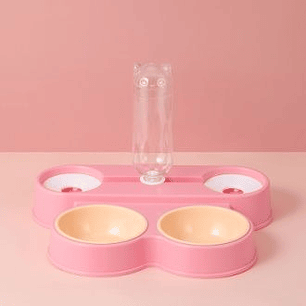 Plato Plastico + Dispensador De Agua