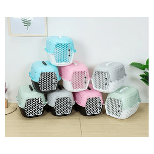 Transportador De Mascotas(Puerta De Plastico)