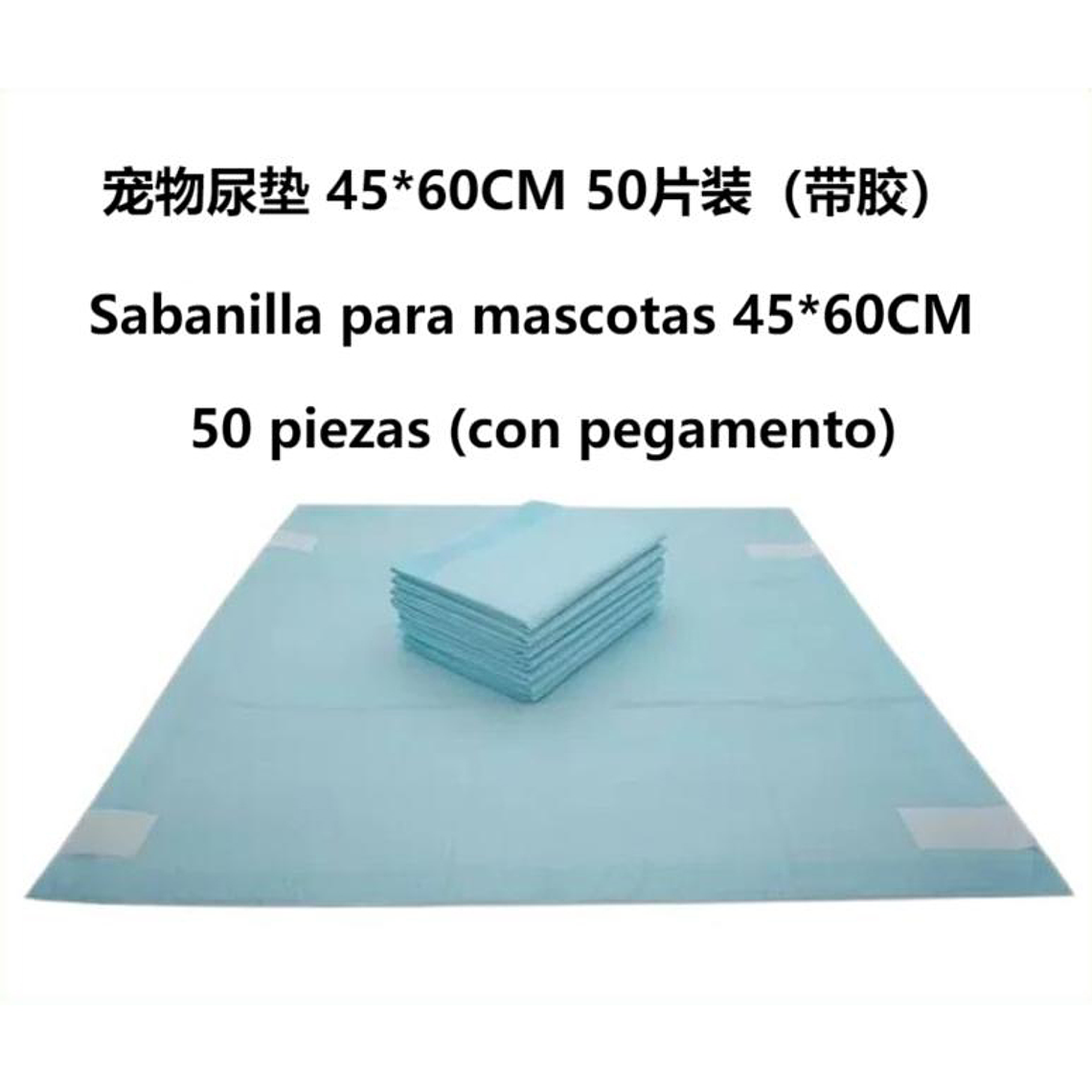 Sabanilla Para Mascotas 45*60Cm 50 Piezas (Con Pegamento) 1
