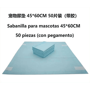 Sabanilla Para Mascotas 45*60Cm 50 Piezas (Con Pegamento)