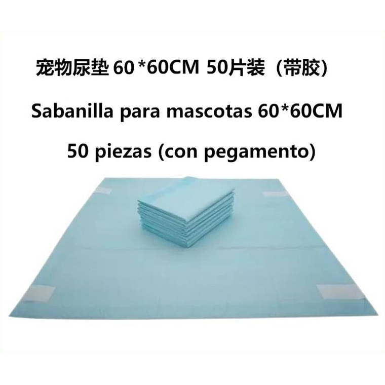 Sabanilla Para Mascotas 60*60Cm 50 Piezas (Con Pegamento) 1