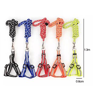 Conjunto De Arnes Para Mascotas 0.8*130Cm
