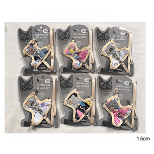 Conjunto De Arnes Para Mascotas 1.5Cm