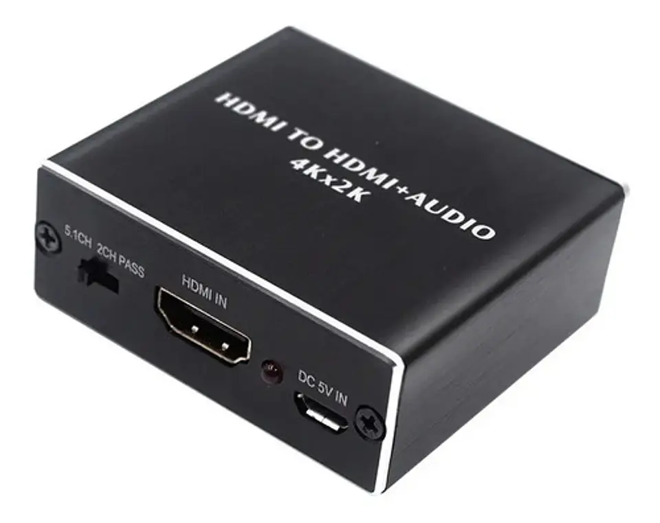 Extractor De Audio Hdmi 4k Full Hd Óptico Spdif 3.5mm 1