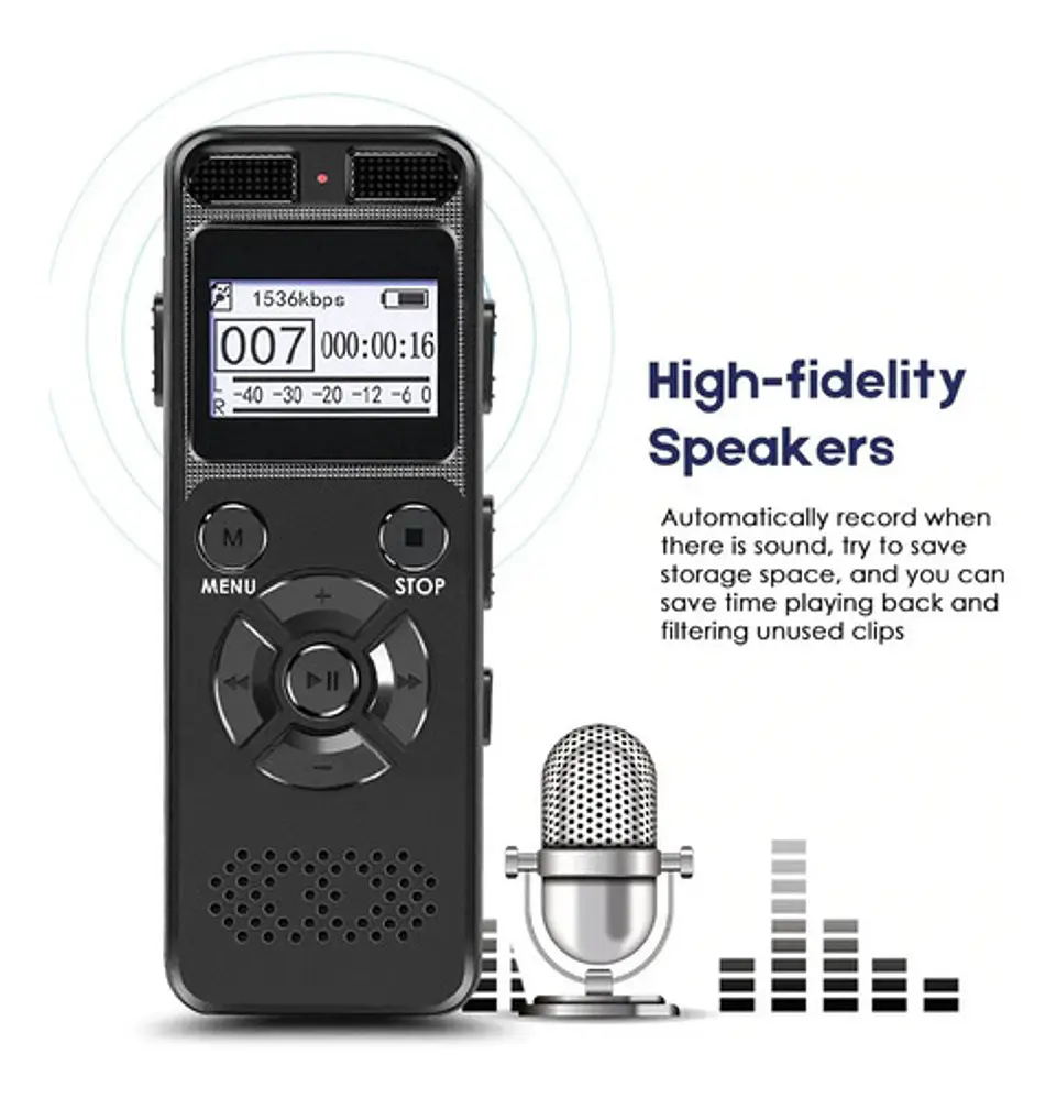 Grabadora Digital Profesional De Voz Sonido 8gb Mp3 2