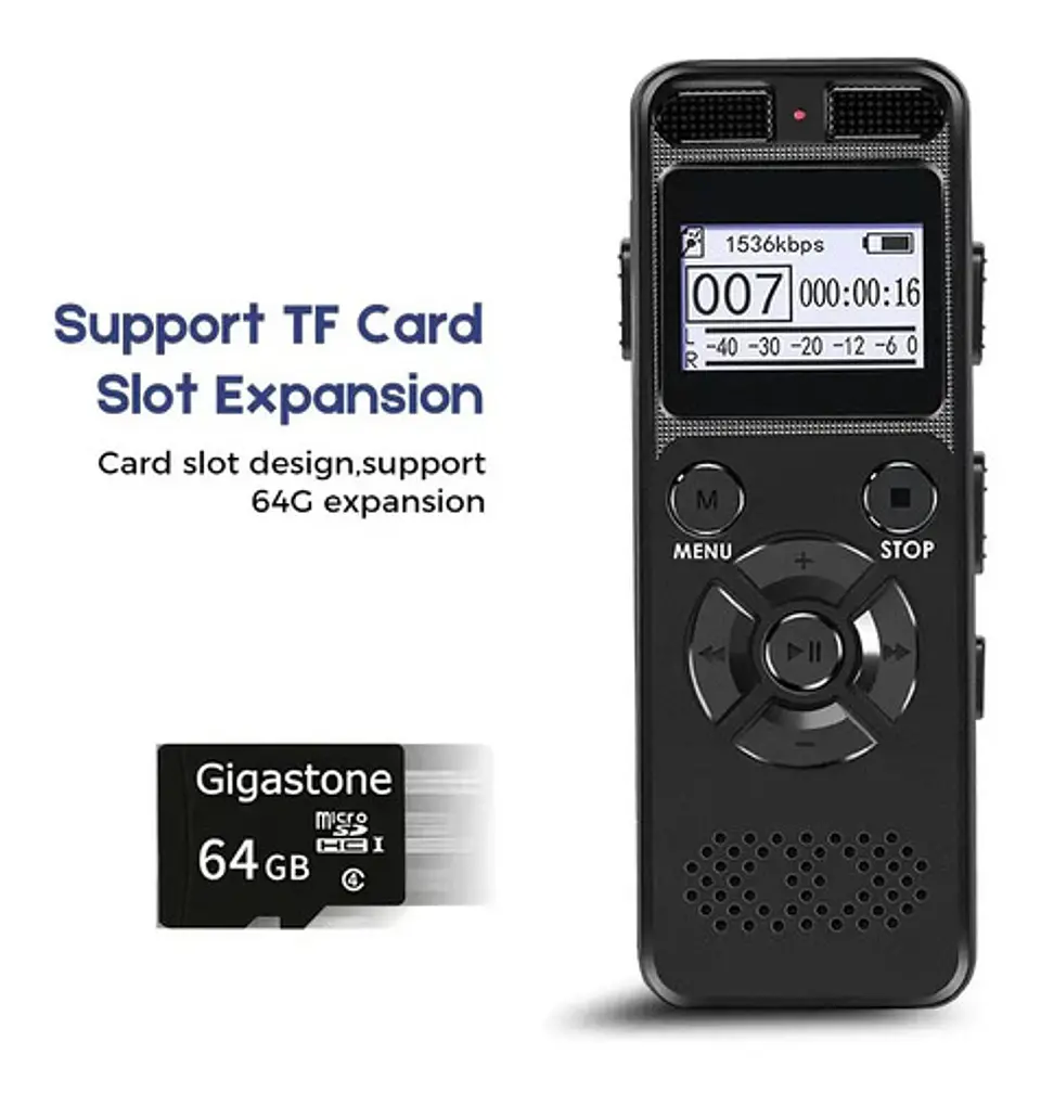 Grabadora Digital Profesional De Voz Sonido 8gb Mp3 8