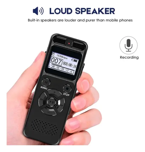 Grabadora Digital Profesional De Voz Sonido 8gb Mp3 9