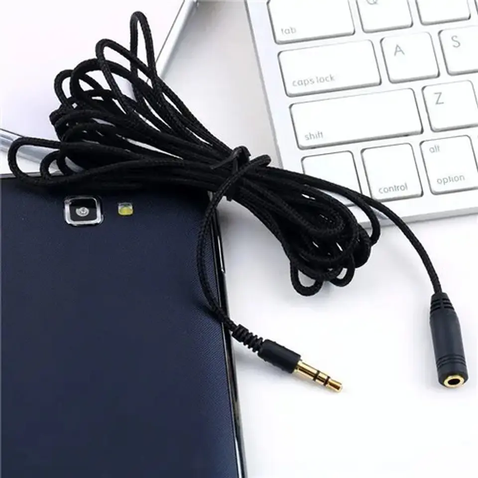 Cable Alargador Extensión 5 Metros 3.5mm Audifonos 4