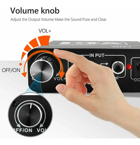 Conversor De Audio Digital A Analógico Hifi Control Volumen 6