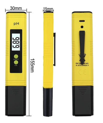 Medidor Digital Ph Acidez Alcalinidad Liquidos Tester Agua  7