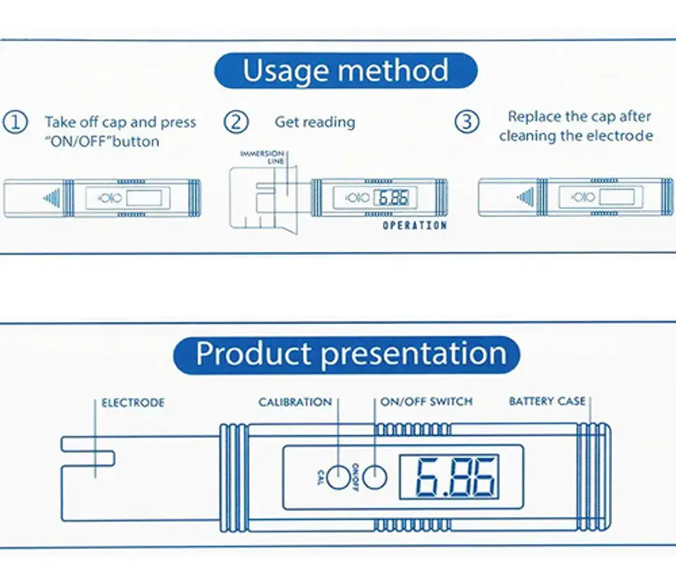 Medidor Digital Ph Acidez Alcalinidad Liquidos Tester Agua  10