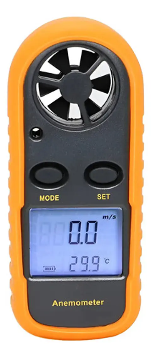 Anemómetro Y Termómetro Gm816 Medidor Velocidad Del Viento