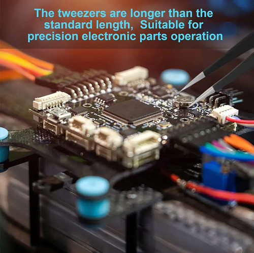 Set De 6 Pinzas Precisión Esd Reparaciones Electrónicas 3
