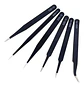Set De 6 Pinzas Precisión Esd Reparaciones Electrónicas - Miniatura 4