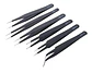 Set De 6 Pinzas Precisión Esd Reparaciones Electrónicas - Miniatura 5