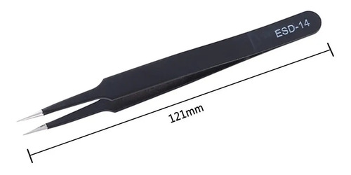 Set De 6 Pinzas Precisión Esd Reparaciones Electrónicas 10
