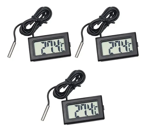 Pack 3 Termómetro Digital Con Sonda -50 A 110 ºc + Pilas 1