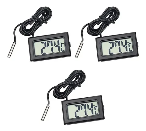 Pack 3 Termómetro Digital Con Sonda -50 A 110 ºc + Pilas