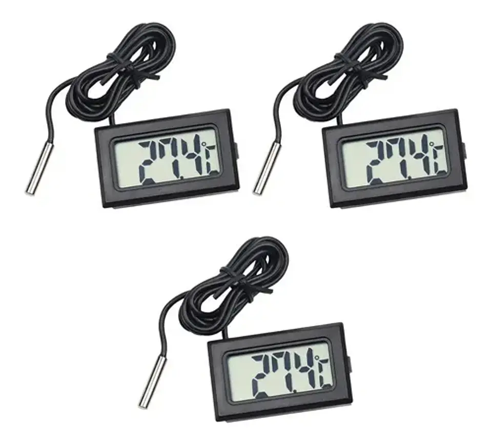 Pack 3 Termómetro Digital Con Sonda -50 A 110 ºc + Pilas 1