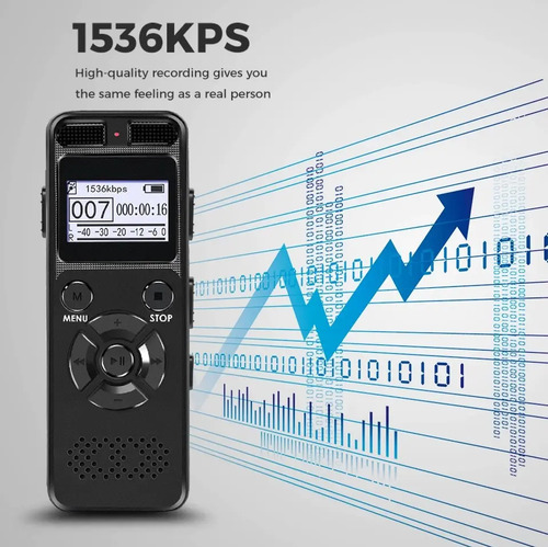 Grabadora Digital Profesional De Voz Sonido 16gb Mp3 10