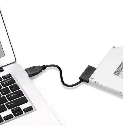 Adaptador Cable Usb 3.0 A Mini Sata Lector Cd Dvd Slimline 3