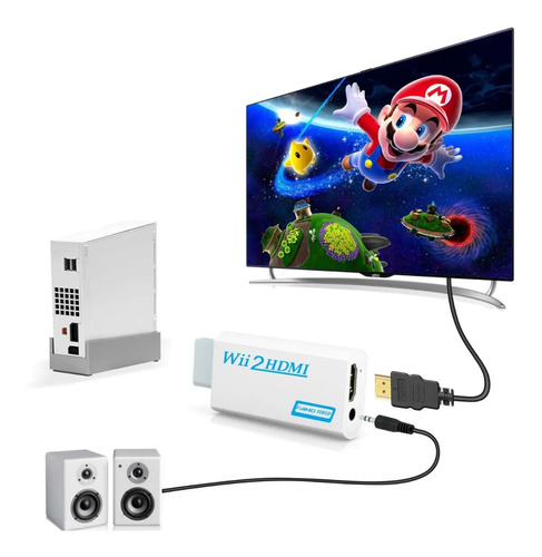 Adaptador Conversor Nintendo Wii A Hdmi + 3.5mm | Dfast 2